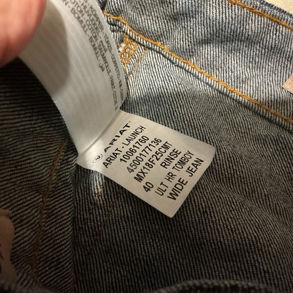 Ariat Jeans Dark Wash NEW 27 Ultra High Rise Relaxed Straight Tomboy Launch - Picture 4 of 6